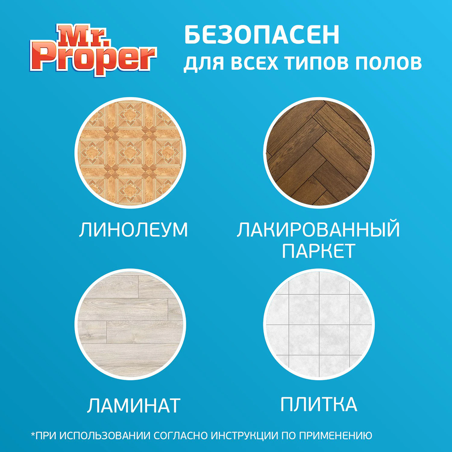 Средство для мытья пола и стен MR.PROPER "Океан" 500 мл